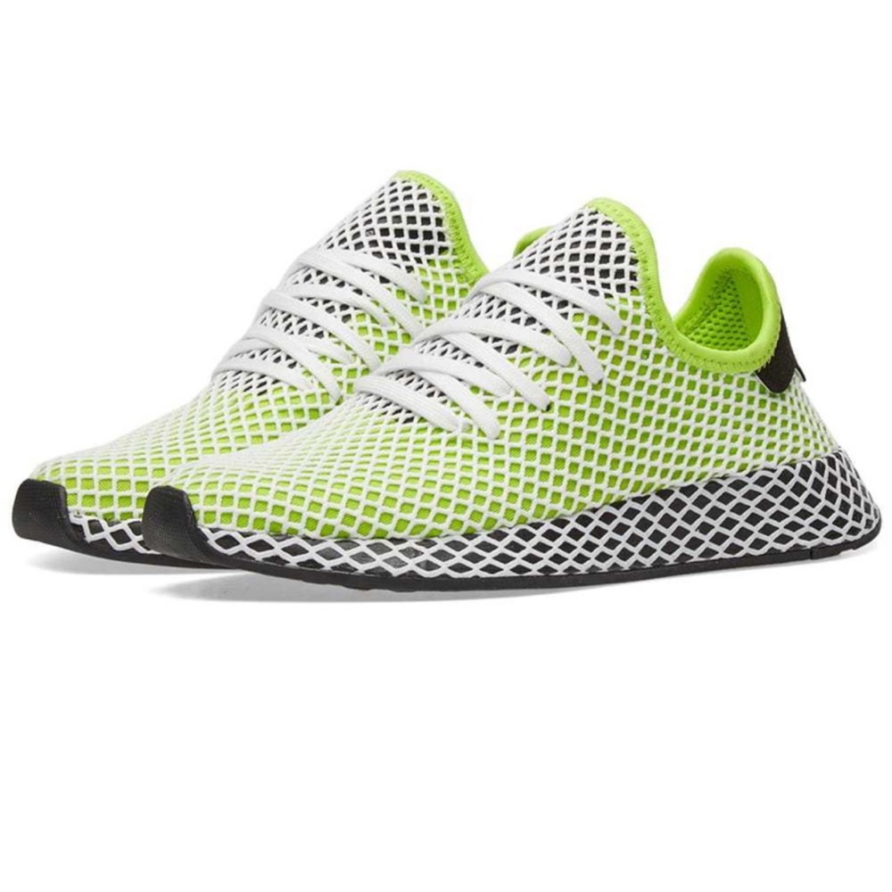 Adidas Deerupt Solar Slime Men’s 7 Running Shoes